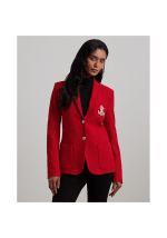 Clothing LAUREN RALPH LAUREN RED BLAZER WITH LOGO