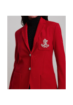 Clothing LAUREN RALPH LAUREN RED BLAZER WITH LOGO