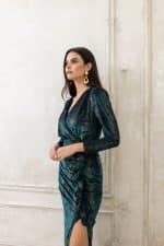 Clothes OPEN FASHION VELVET DRESS