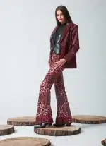 Clothing C MANOLO ANIMAL PRINT TROUSERS