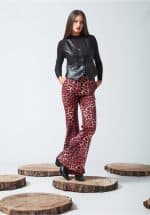 Clothing C MANOLO ANIMAL PRINT TROUSERS