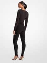 Clothes MICHAEL KORS STRETCH MATTE JERSEY GATHERED JUMPSUIT