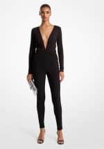 Clothes MICHAEL KORS STRETCH MATTE JERSEY GATHERED JUMPSUIT