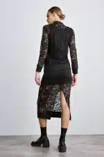 Clothes ANNA SAMOUKA FRANCA LACE MIDI SKIRT