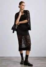 Clothes ANNA SAMOUKA FRANCA LACE MIDI SKIRT
