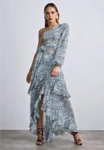 Clothing ANNA SAMOUKA MURIED PAISLEY PRINT MAXI SKIRT