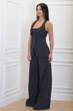 Clothes CKONTOVA GREY VEST WITH POCKETS