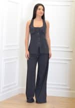 Clothes CKONTOVA GREY VEST WITH POCKETS