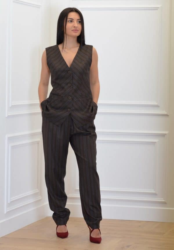 Clothes CKONTOVA STRIPE BROWN SET