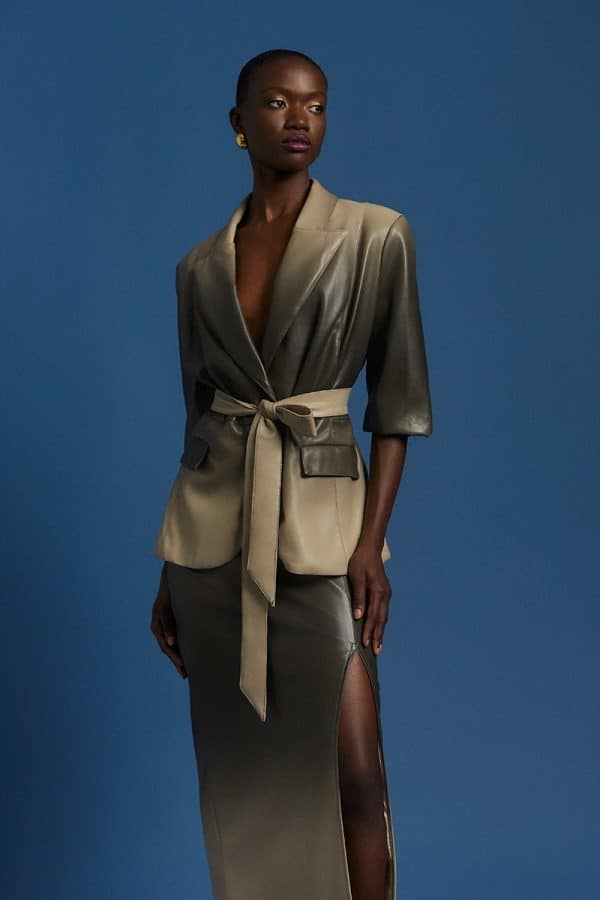 Clothing BE YOU OMBRÉ FAUX LEATHER SET