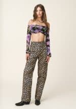 Clothes LOVE + ALICIA AURORA MESH CROP TOP