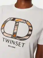 Clothing TWINSET LOGO EMBROIDERED T-SHIRT