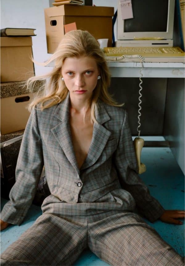 Clothes MY T CHECKERED BLAZER