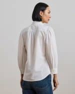 Clothing LAUREN RALPH LAUREN EYELET COTTON BROADCLOTH SHIRT