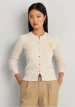 Clothes LAUREN RALPH LAUREN CABLE KNIT COTT CARDIGAN