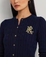 Clothing LAUREN RALPH LAUREN CABLE KNIT COTTON CARDIGAN