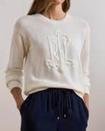 Clothes LAUREN RALPH LAUREN ANCHOR LOGO COMBED COTTON JUMPER