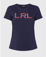 Clothes LAUREN RALPH LAUREN BEADED LOGO COTTON JERSEY T-SHIRT