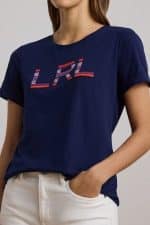 Clothes LAUREN RALPH LAUREN BEADED LOGO COTTON JERSEY T-SHIRT