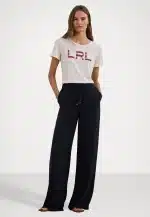 Sales LAUREN RALPH LAUREN COTTON JERSEY BEADED CREW NECK SHORT SLEEVE T-SHIRT