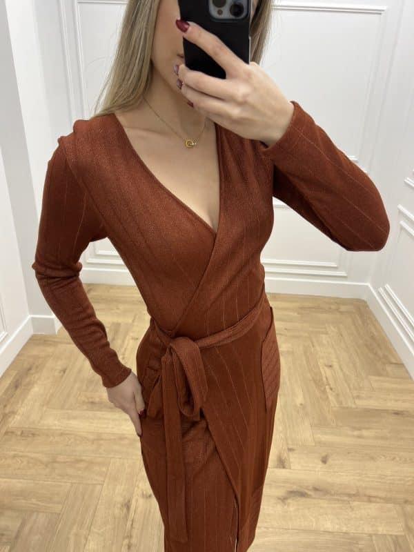 Clothes LACE OFFICIAL LUREX CROSSOVER DRESS