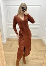 Clothing LACE OFFICIAL LUREX CROSSOVER DRESS