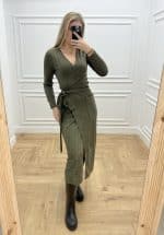 Clothing LACE OFFICIAL LUREX CROSSOVER DRESS