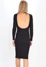 Clothing AVANT GARDE RIB BACKLESS DRESS