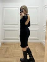 Clothing AVANT GARDE RIB BACKLESS DRESS