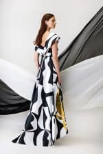 Clothes ALLURE EVENING LONG DRESS WITH GOLDEN APPLIQUÉ