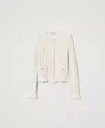 New Collection TWINSET JACQUARD KNIT JACKET WITH LUREX