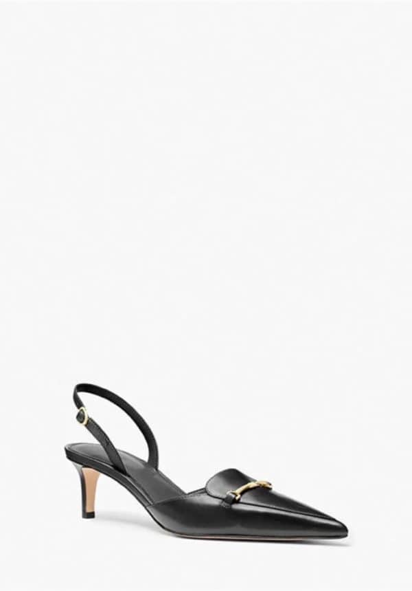 Sales MICHAEL KORS LENA LEATHER SLINGBACK PUMP