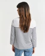 Clothing GANT BRETON STRIPED BOAT NECK T-SHIRT