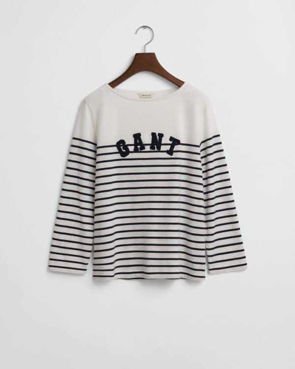 Clothes GANT BRETON STRIPED BOAT NECK T-SHIRT