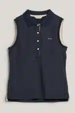 Clothes GANT CONTRAST COLLAR SLEEVELESS PIQUE TOP