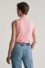 Clothes GANT CONTRAST COLLAR SLEEVELESS PIQUE TOP