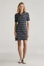 Clothes GANT STRIPE SHIELD SHORTSLEEVED PIQUE POLO DRESS