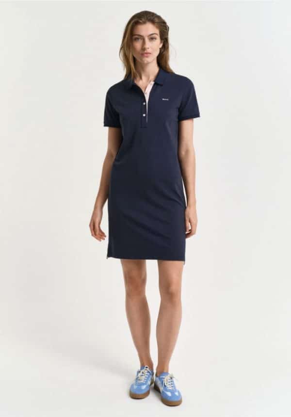 Clothes GANT CONTRAST COLLARED PIQUE POLO DRESS