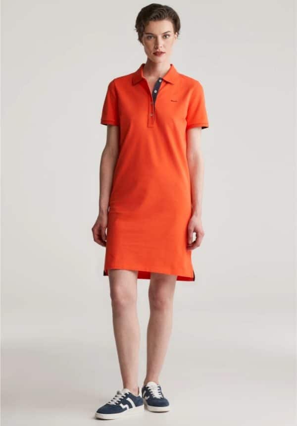 Clothes GANT CONTRAST COLLARED PIQUE POLO DRESS