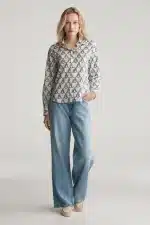 Clothes GANT ROPE PRINT COTTON VOILE SHIRT