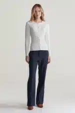 Clothes GANT STRETCH COTTON CABLE CARDIGAN