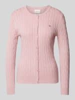 New collection GANT STRETCH COTTON CABLE CARDIGAN