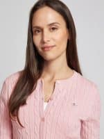 New collection GANT STRETCH COTTON CABLE CARDIGAN