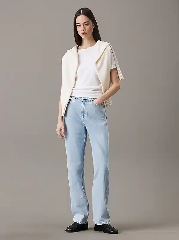 Clothes CALVIN KLEIN JEANS HIGH RISE STRAIGHT JEANS