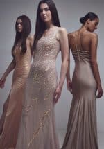 Clothes ALLURE EVENING NET LONG DRESS