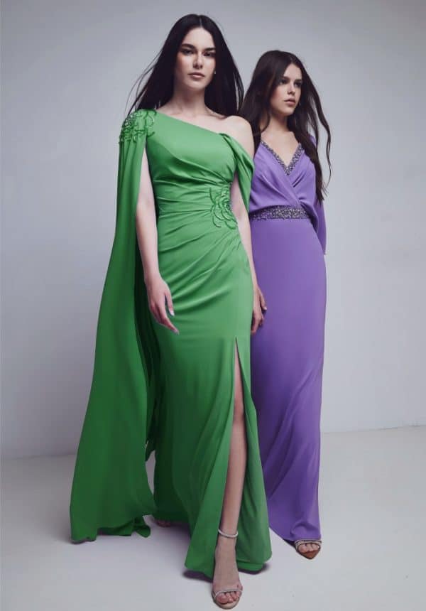Clothes ALLURE EVENING GREEN LONG DRESS