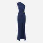 New Collection ELISABETTA FRANCHI RED CARPET JERSEY ASYMMETRIC DRESS