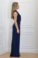 New Collection ELISABETTA FRANCHI RED CARPET JERSEY ASYMMETRIC DRESS