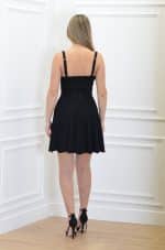 New collection ELISABETTA FRANCHI KNIT DRESS WITH PLEATS