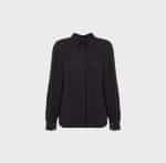 Clothes ELISABETTA FRANCHI BLOUSE IN GEORGETTE FABRIC WITH NECKLACE AND BOW